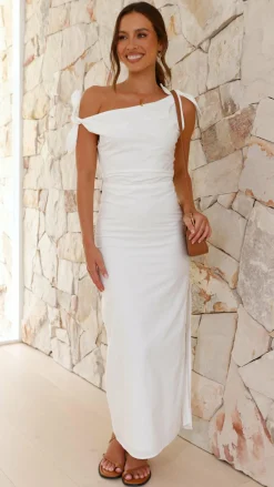 Main St Dresses|Maxi^Simone Maxi Dress - White