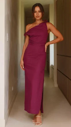Main St Dresses|Maxi^Simone Maxi Dress - Wine