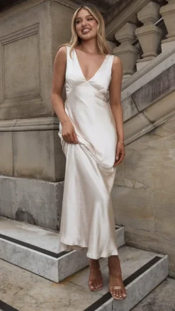 LILYWHYT Mon Cheri|Dresses^Sofia Maxi Dress - Champagne