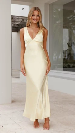 LILYWHYT Mon Cheri|Dresses^Sofia Maxi Dress - Yellow