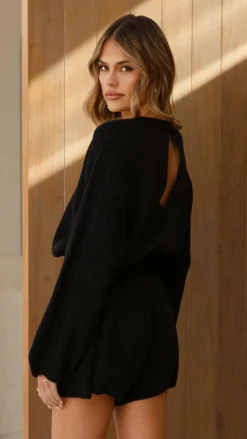 LILYWHYT Knitwear|Knitwear^Sol Knit Playsuit - Black