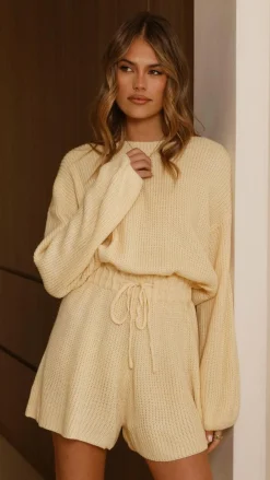 LILYWHYT Knitwear|Knitwear^Sol Knit Playsuit - Yellow