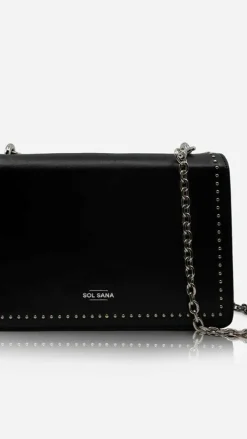 Sol Sana / Kinzu Brands Pty Ltd Bags|Sol Sana^Sol Sana Flap Bag - Black/Silver
