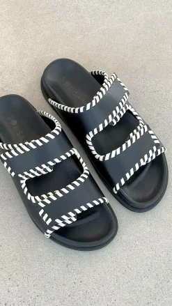 Sol Sana / Kinzu Brands Pty Ltd Sol Sana^Sol Sana Fontelina Footbed - Black / Off White Trim