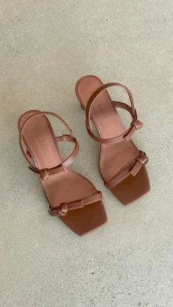 Sol Sana / Kinzu Brands Pty Ltd Sol Sana|Wedding Guest Dresses^Sol Sana Manzoni Heel - Cognac