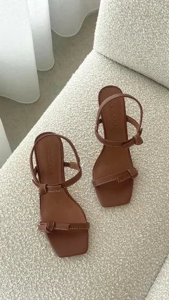 Sol Sana / Kinzu Brands Pty Ltd Sol Sana|Wedding Guest Dresses^Sol Sana Manzoni Heel - Cognac