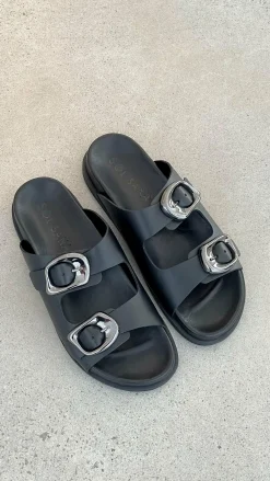 Sol Sana / Kinzu Brands Pty Ltd Sol Sana^Sol Sana San Jose Footbed - Black / Silver