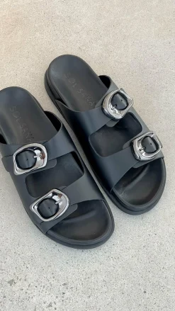 Sol Sana / Kinzu Brands Pty Ltd Sol Sana^Sol Sana San Jose Footbed - Black / Silver