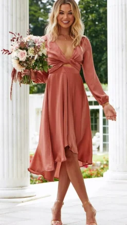 Fashion Allied Sale Evening|Sale Dresses^Starry Nights Dress - Baked Rose