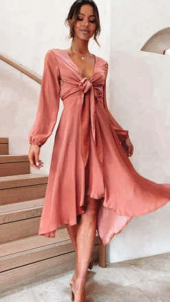Fashion Allied Sale Evening|Sale Dresses^Starry Nights Dress - Baked Rose