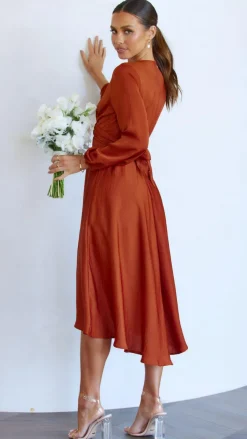 Fashion Allied Sale Evening|Sale Dresses^Starry Nights Dress - Rust