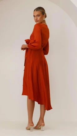 Fashion Allied Sale Evening|Sale Dresses^Starry Nights Dress - Rust