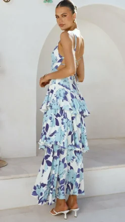 SASHA (BNE) Dresses|Maxi^Stasie Maxi Dress - Blue Floral