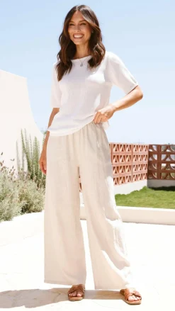 Little Lies Knit Tops|Knitwear^Summer Tee - White