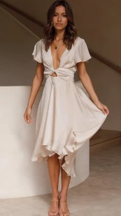 Fashion Allied Sale Evening|Bridesmaid^Sunny Daze Dress - Champagne