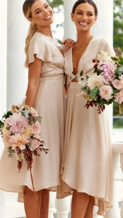 Fashion Allied Sale Evening|Bridesmaid^Sunny Daze Dress - Champagne