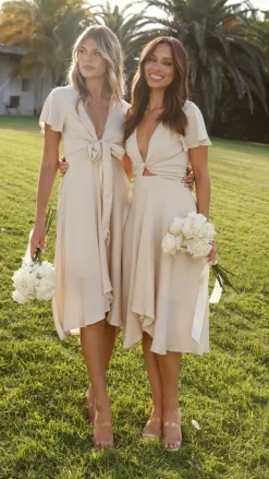 Fashion Allied Sale Evening|Bridesmaid^Sunny Daze Dress - Champagne