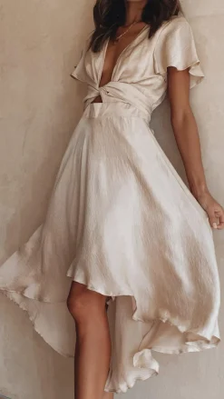 Fashion Allied Sale Evening|Bridesmaid^Sunny Daze Dress - Champagne