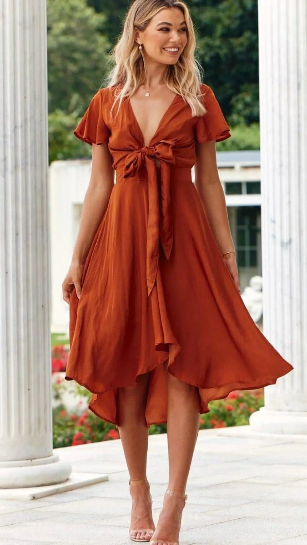 Fashion Allied Dresses|Bridesmaid^Sunny Daze Dress - Rust