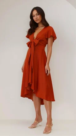 Fashion Allied Dresses|Bridesmaid^Sunny Daze Dress - Rust