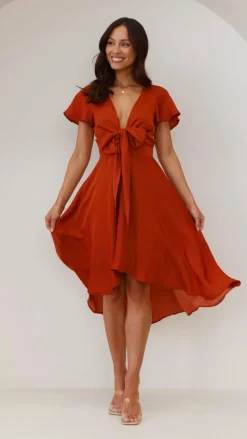 Fashion Allied Dresses|Bridesmaid^Sunny Daze Dress - Rust
