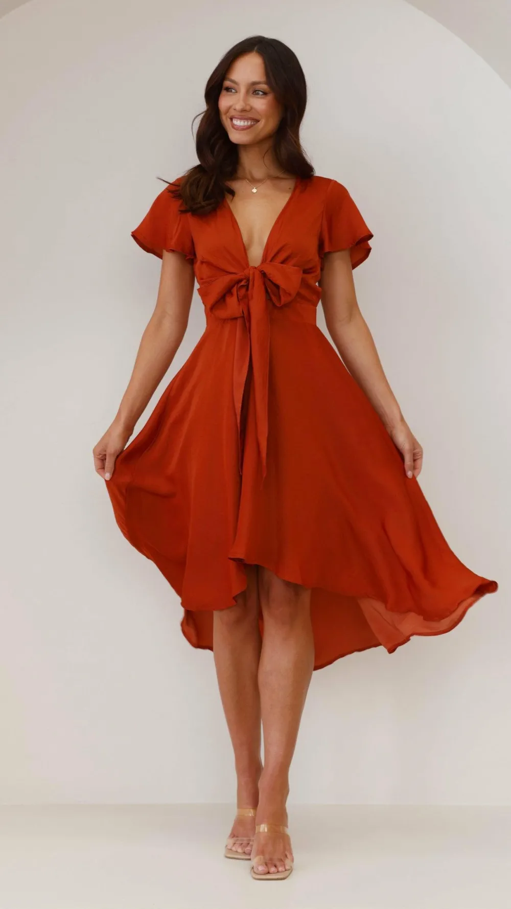 Fashion Allied Dresses|Bridesmaid^Sunny Daze Dress - Rust