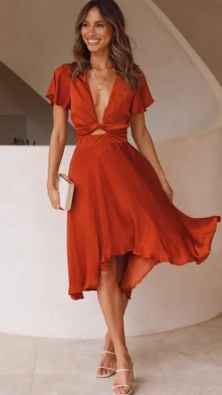 Fashion Allied Dresses|Bridesmaid^Sunny Daze Dress - Rust