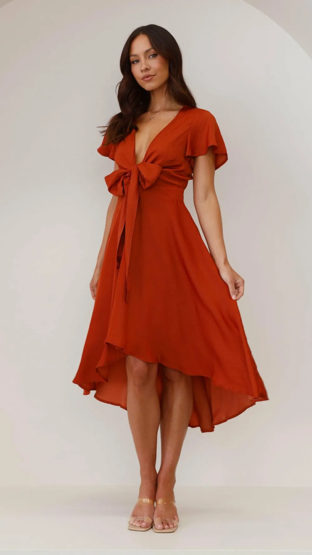 Fashion Allied Dresses|Bridesmaid^Sunny Daze Dress - Rust