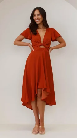 Fashion Allied Dresses|Bridesmaid^Sunny Daze Dress - Rust