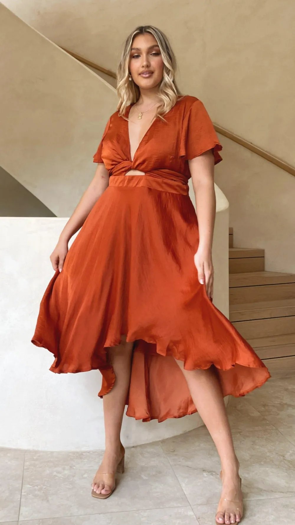 Fashion Allied Dresses|Bridesmaid^Sunny Daze Dress - Rust