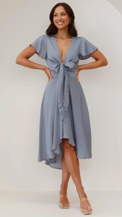 Fashion Allied Sale Evening|Sale Dresses^Sunny Daze Dress - Steel Blue