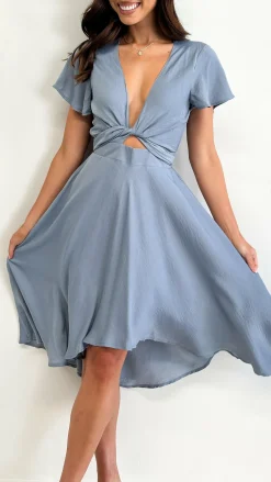 Fashion Allied Sale Evening|Sale Dresses^Sunny Daze Dress - Steel Blue