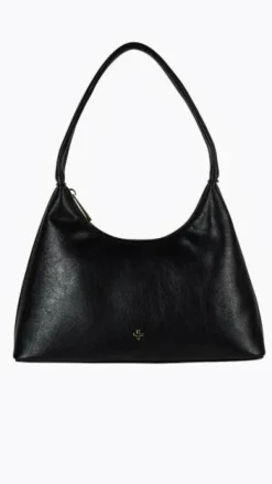 Peta and Jain Bags^Sweetie Shoulder Bag - Black PU