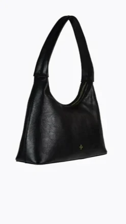 Peta and Jain Bags^Sweetie Shoulder Bag - Black PU