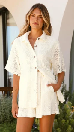 LILYWHYT Sets|Tops^Sylvie Shirt - Oat