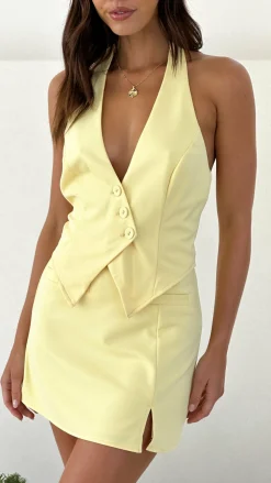 SASHA (BNE) Sets|Tops^Sylvie Vest - Lemon