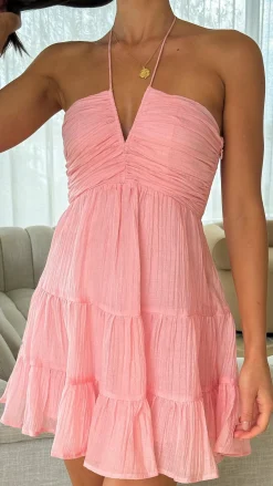 LILYWHYT Sale Dresses^Taffeta Mini Dress - Pink