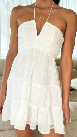 LILYWHYT Sale Dresses^Taffeta Mini Dress - White