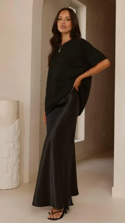 Fashion Allied Knit Tops|Knitwear^Tahlia Knit Top - Black