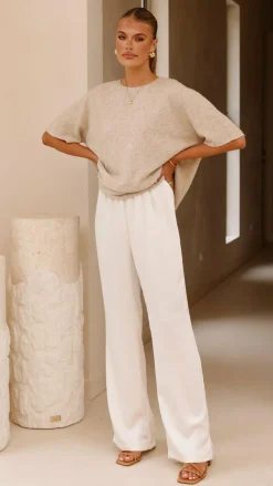Fashion Allied Knit Tops|Knitwear^Tahlia Knit Top - Oatmeal