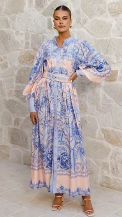 Bubblegum Dresses|Maxi^Taia Maxi Dress - Madeline Blue