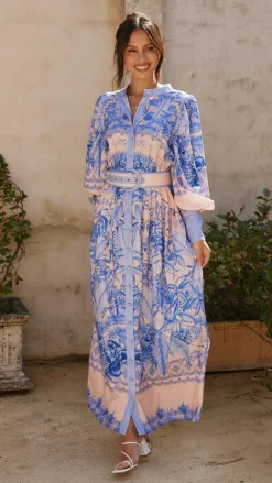 Bubblegum Dresses|Maxi^Taia Maxi Dress - Madeline Blue