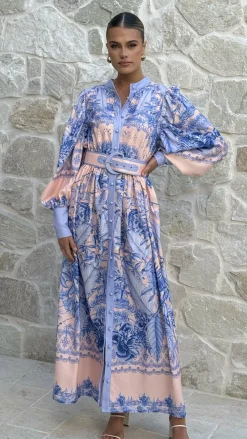 Bubblegum Dresses|Maxi^Taia Maxi Dress - Madeline Blue