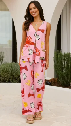 Fashion Allied Sets|Bottoms^Talira Pants - Shell Lover Print