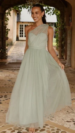 LILYWHYT Dresses|Bridesmaid^Talissa Tulle Maxi Dress - Sage