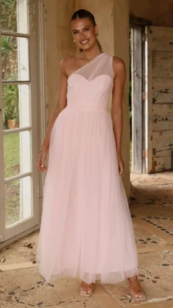 LILYWHYT Dresses|Bridesmaid^Talissa Tulle Maxi Dress - Pink