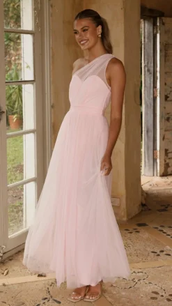 LILYWHYT Dresses|Bridesmaid^Talissa Tulle Maxi Dress - Pink