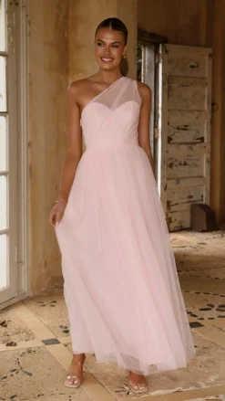 LILYWHYT Dresses|Bridesmaid^Talissa Tulle Maxi Dress - Pink