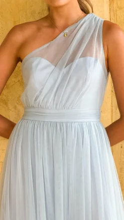 LILYWHYT Dresses|Bridesmaid^Talissa Tulle Maxi Dress - Blue