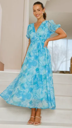 Pink Diamond Sale Dresses|Event Ready Dresses^Talma Maxi Dress - Blue Floral